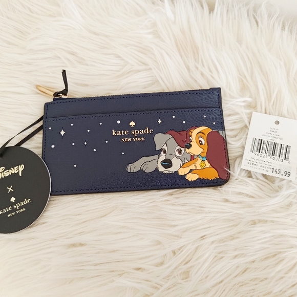 Disney X Kate Spade New York Lady And The Tramp Large Card Holder KH620 - Picture 8 of 8